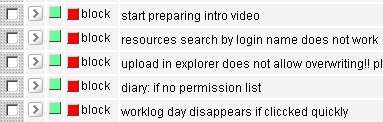 issues Some issues editable in place.