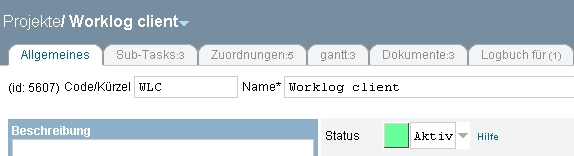 Teamwork 4 in German Teamwork 4 interface in German