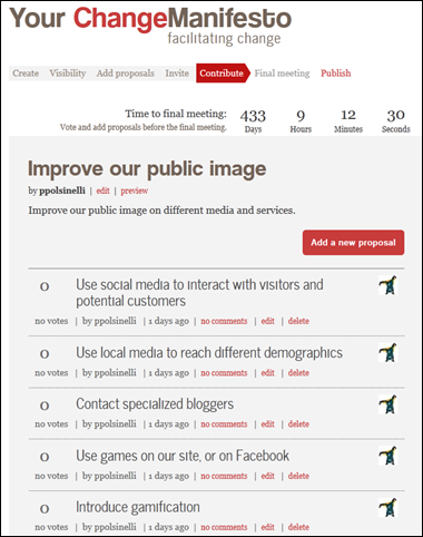 Your Change Manifesto online service Your Change Manifesto online service